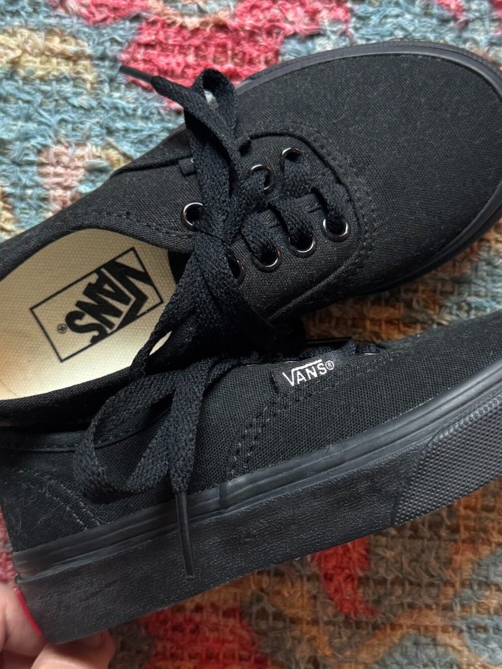 Vans authentic black sneakers (toddler) - Picture 2 of 2